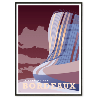 affiche Bordeaux la Cité du vin