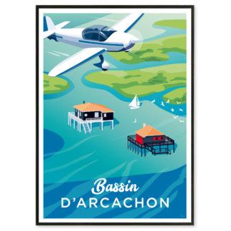 affiche bassin d'arcachon