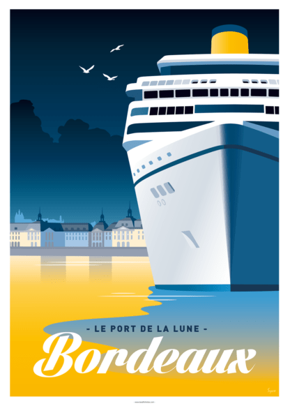 AFFICHE BORDEAUX Le Port de La Lune – Image 2
