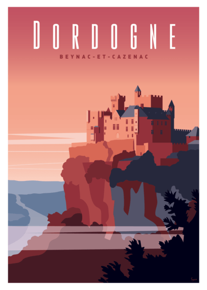 AFFICHE DORDOGNE Beynac-et-Cazenac – Image 2