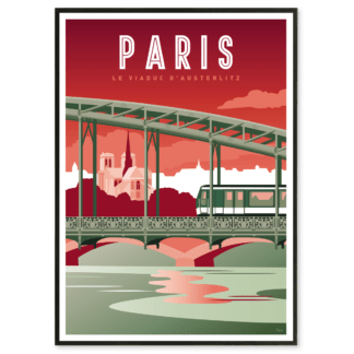 Affiche du Pont d’Austerlitz à Paris