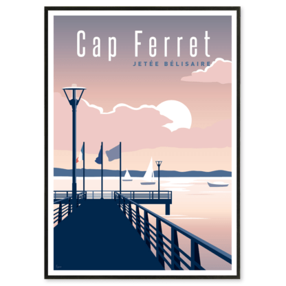 poster vintage cap ferret jetée bélisaire