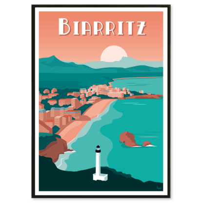 affiche biarritz