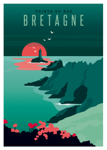 AFFICHE BRETAGNE Pointe du Raz – Image 2