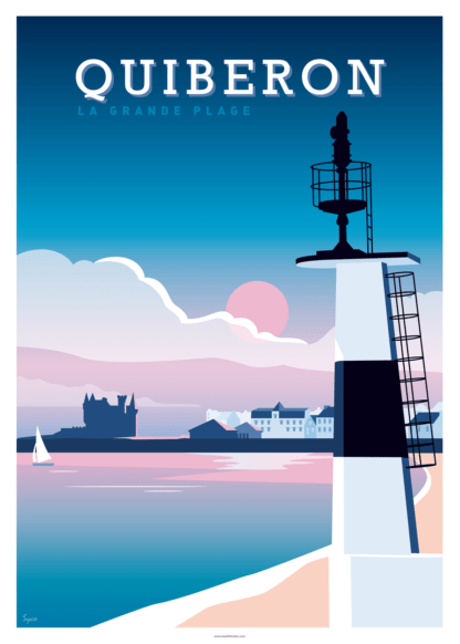 AFFICHE QUIBERON La Grande Plage – Image 2