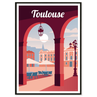 AFFICHE TOULOUSE Place du Capitole
