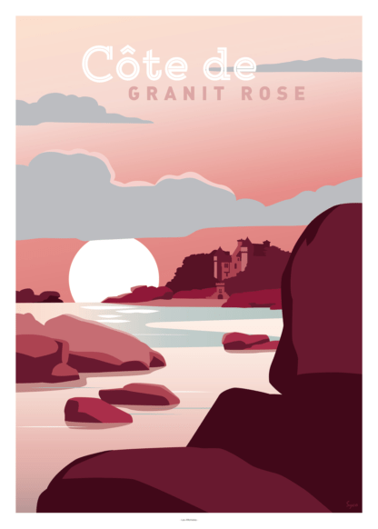 AFFICHE CÔTE DE GRANIT ROSE – Image 2