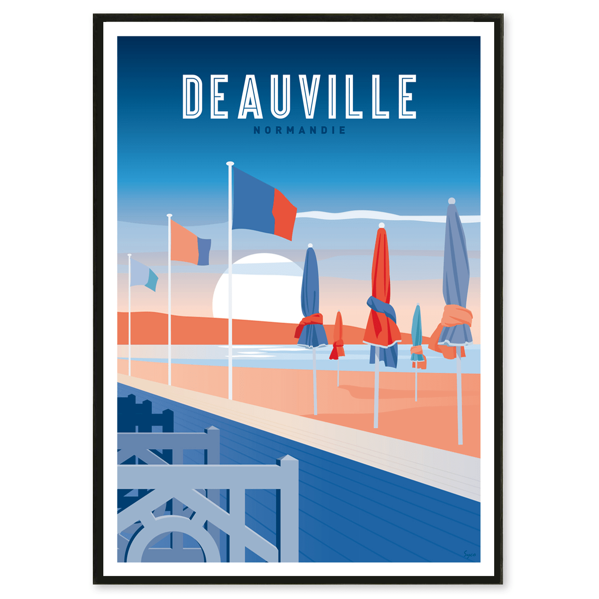 Affiche ancienne – Deauville – Galerie 1 2 3
