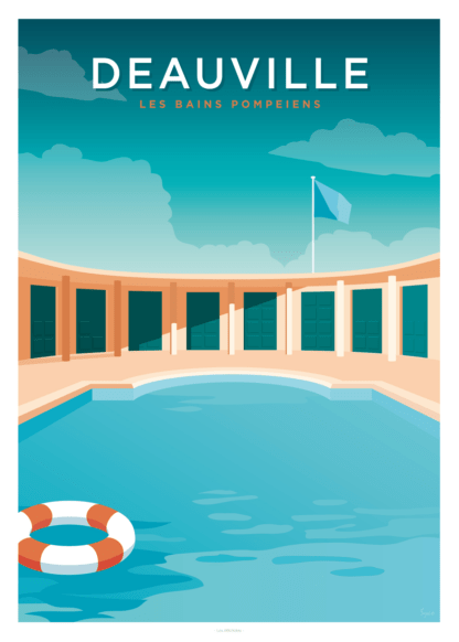 Affiche Deauville, Les bains pompéiens – Image 2