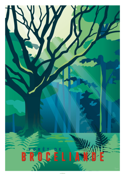 AFFICHE FORÊT DE BROCÉLIANDE – Image 2