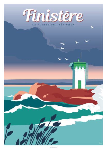 AFFICHE FINISTÈRE La Pointe de Trévignon – Image 2