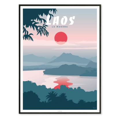 poster retro laos