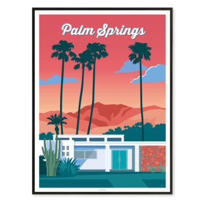 poster retro palm springs