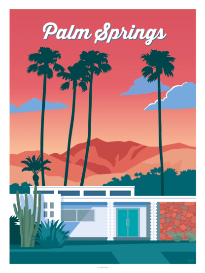 affiche vintage palm springs