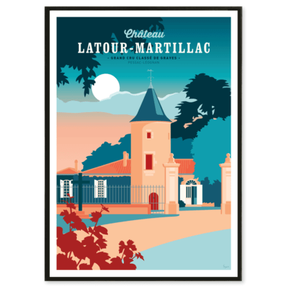 affiche vintage latour martillac
