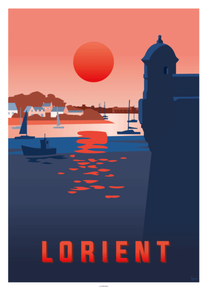 affiche vintage lorient