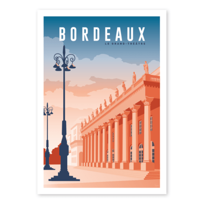 carte postale grand théâtre bordeaux