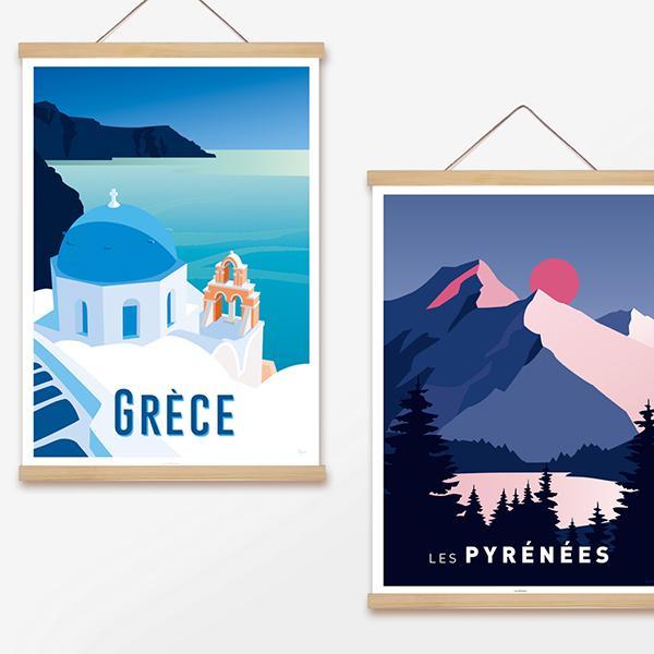 affiche grèce affiche pyrénées