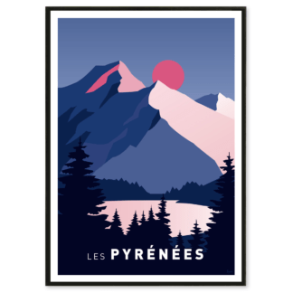Affiche Les Pyrénées