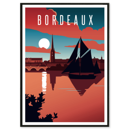 Affiche Bordeaux Garonne