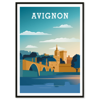 affiche vintage avignon