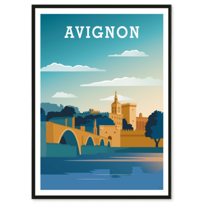 affiche vintage avignon