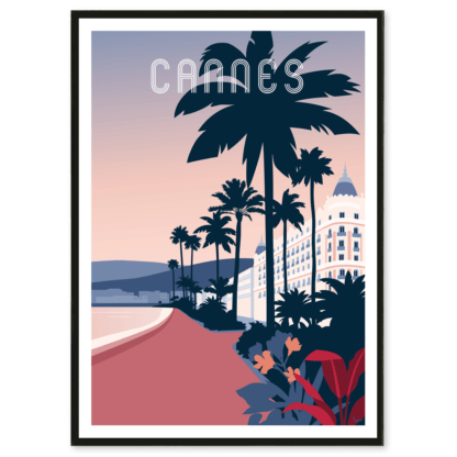 affiche vintage cannes