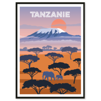 poster retro tanzanie