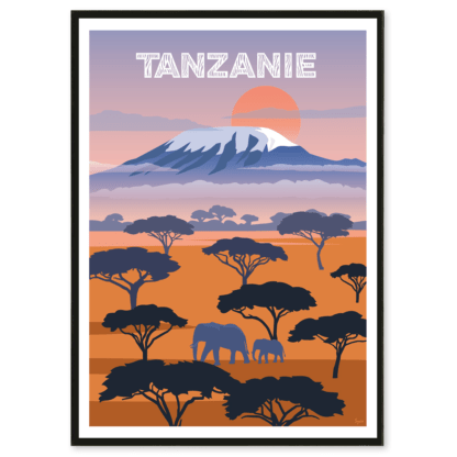 poster retro tanzanie