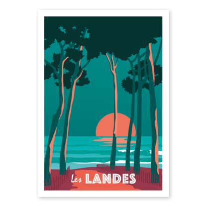 carte postale les landes