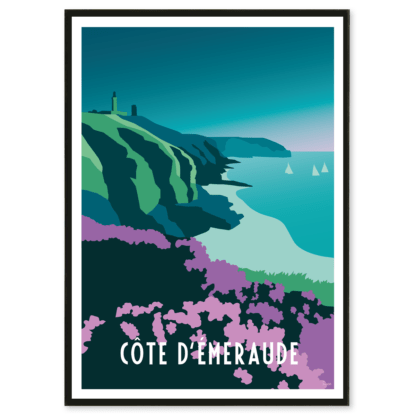 affiche retro cote d'emeraude