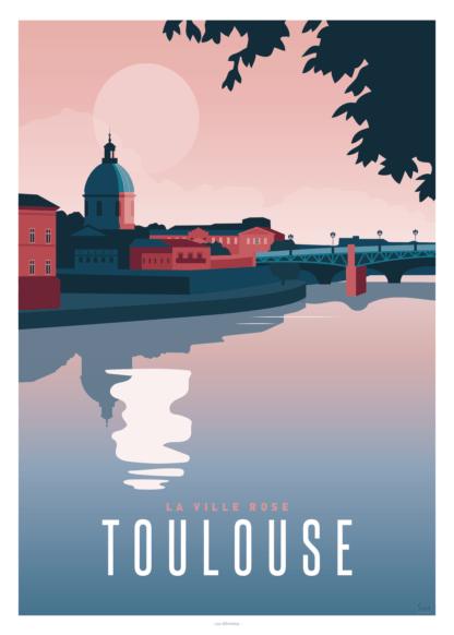 AFFICHE TOULOUSE la Ville Rose – Image 2