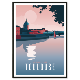 AFFICHE TOULOUSE la Ville Rose