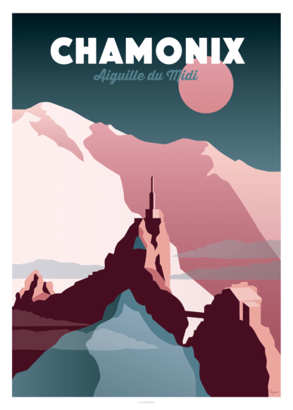 AFFICHE CHAMONIX Aiguille du Midi – Image 2