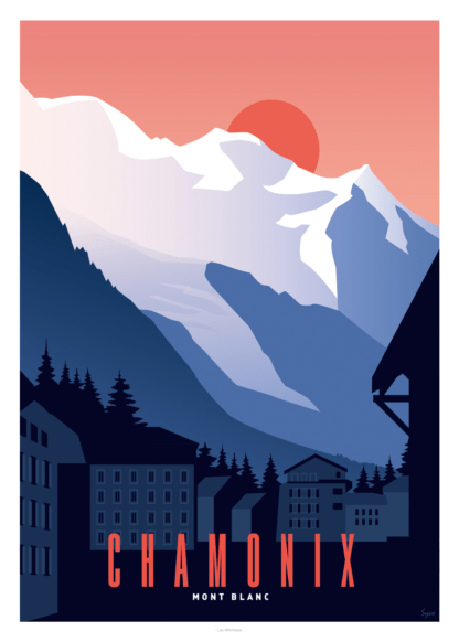 AFFICHE CHAMONIX Mont Blanc – Image 2