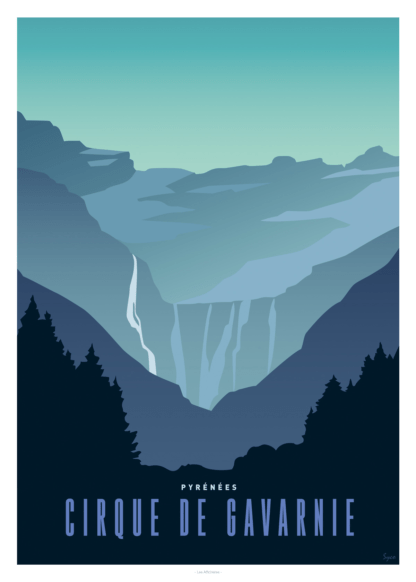 AFFICHE CIRQUE DE GAVARNIE Pyrénées – Image 2