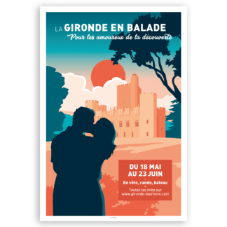 AFFICHE la Gironde en balade