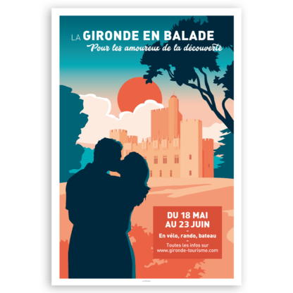 AFFICHE la Gironde en balade