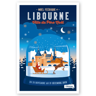 AFFICHE Noël à Libourne