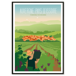 AFFICHE Vignoble de Boudes
