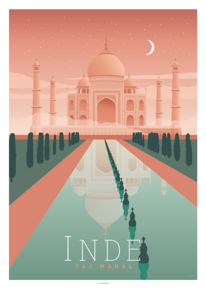affiche Inde le Taj Mahal