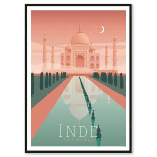 affiche Inde, le Taj Mahal