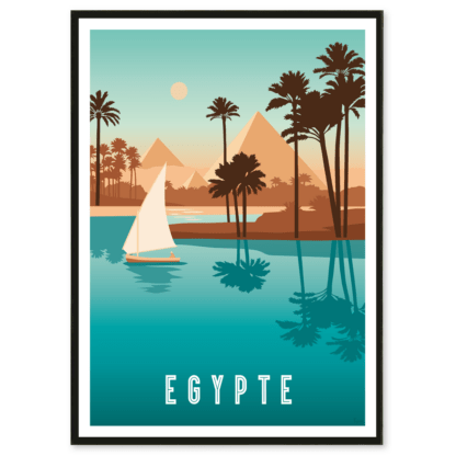 affiche egypte les pyramides
